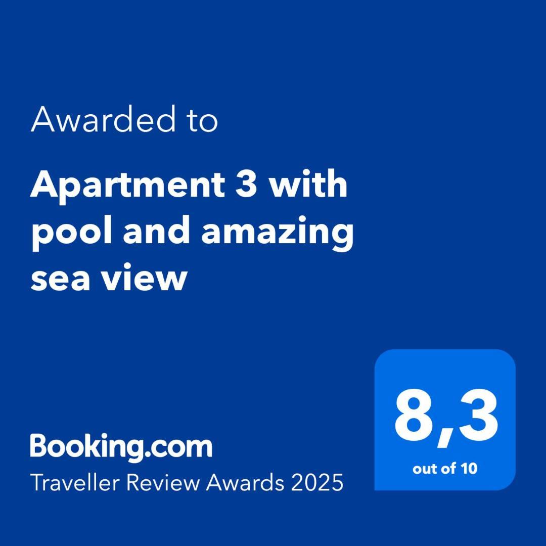 Apartment 3 With Pool And Amazing Sea View Lokva Rogoznica Zewnętrze zdjęcie